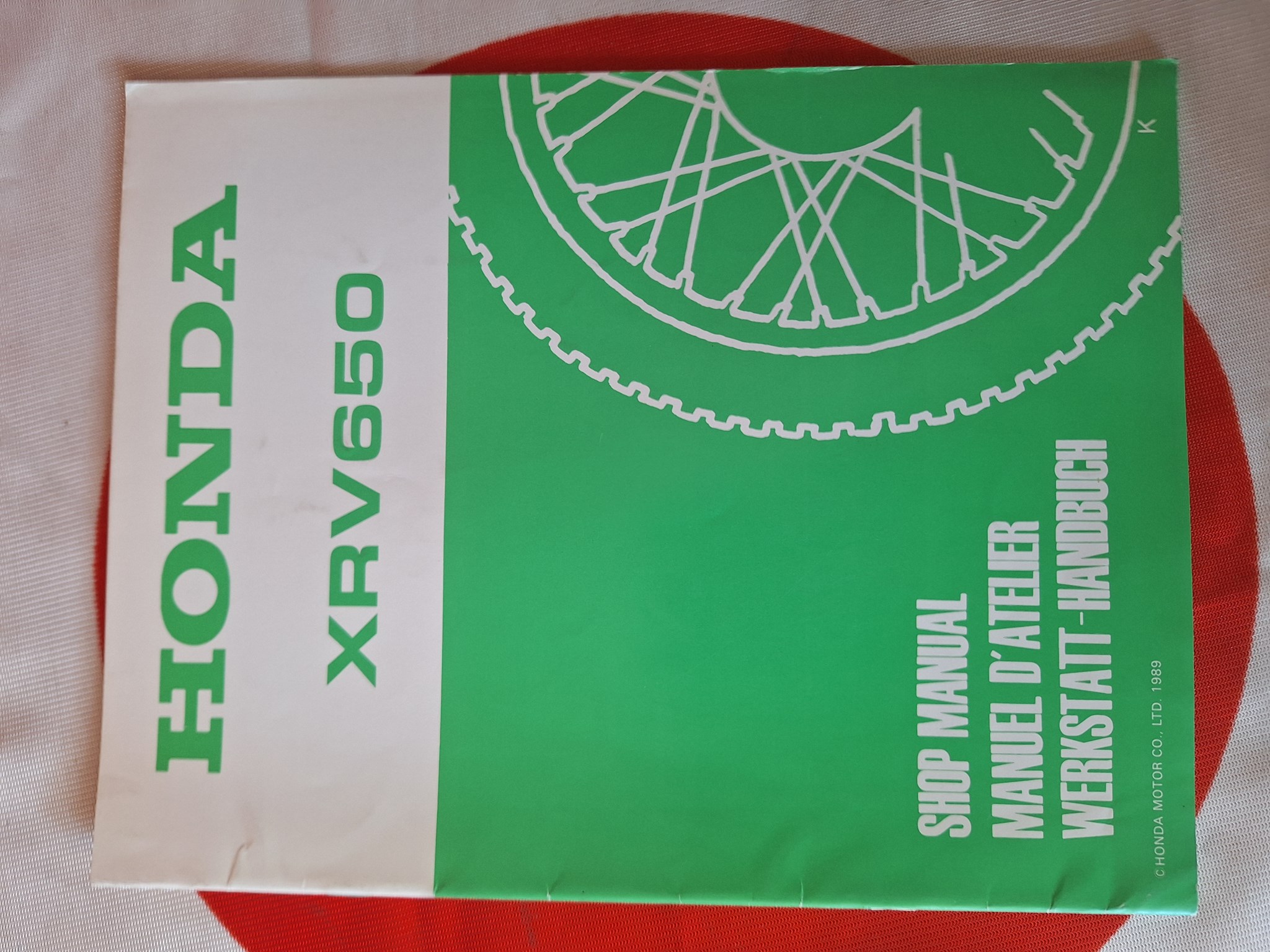 Picture of Werkstatthandbuch Nachtrag Honda  XRV650